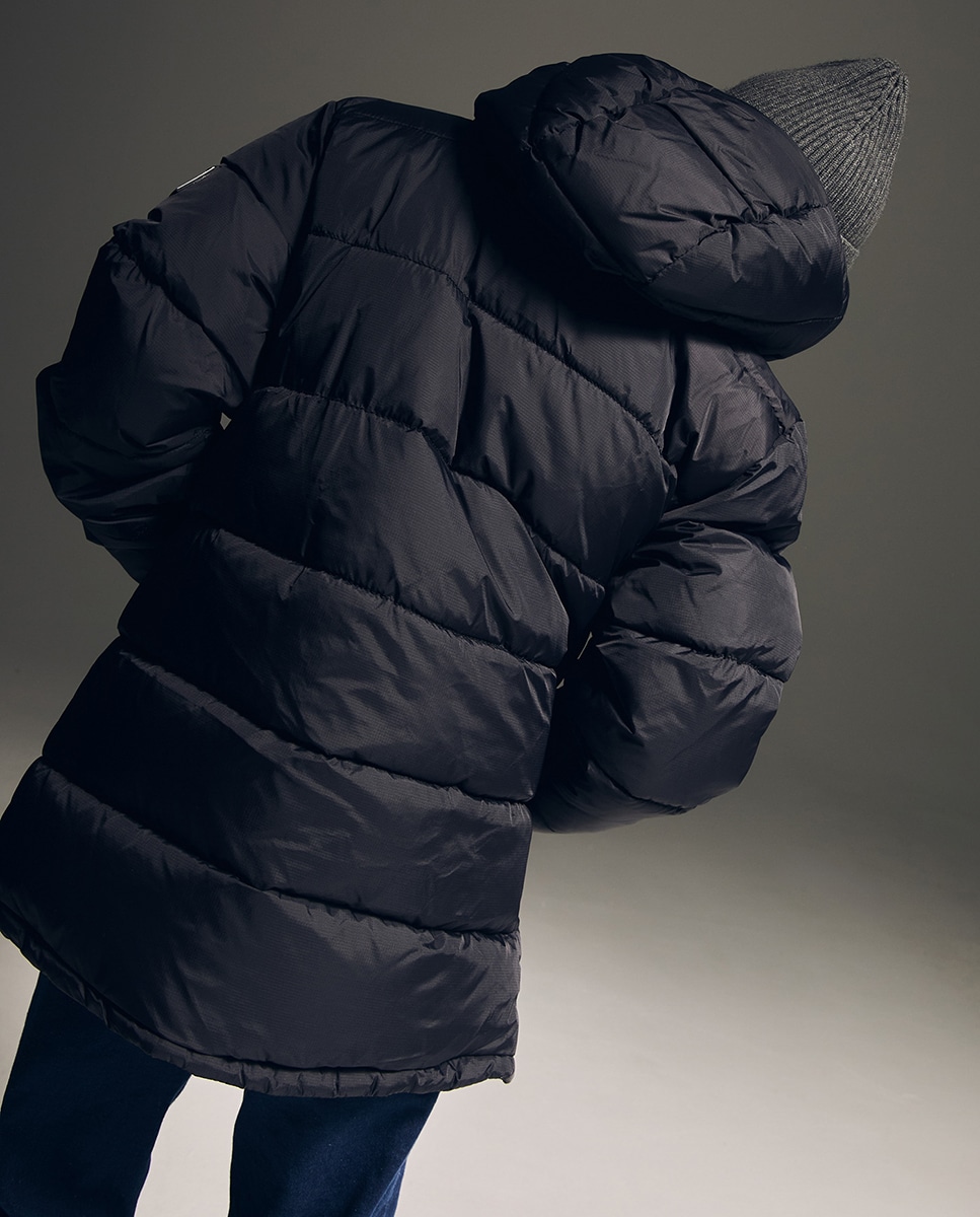 Parka Tipo Anoraque Preto-4