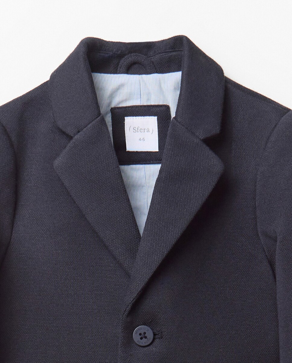 Blazer Básico Marinho-3