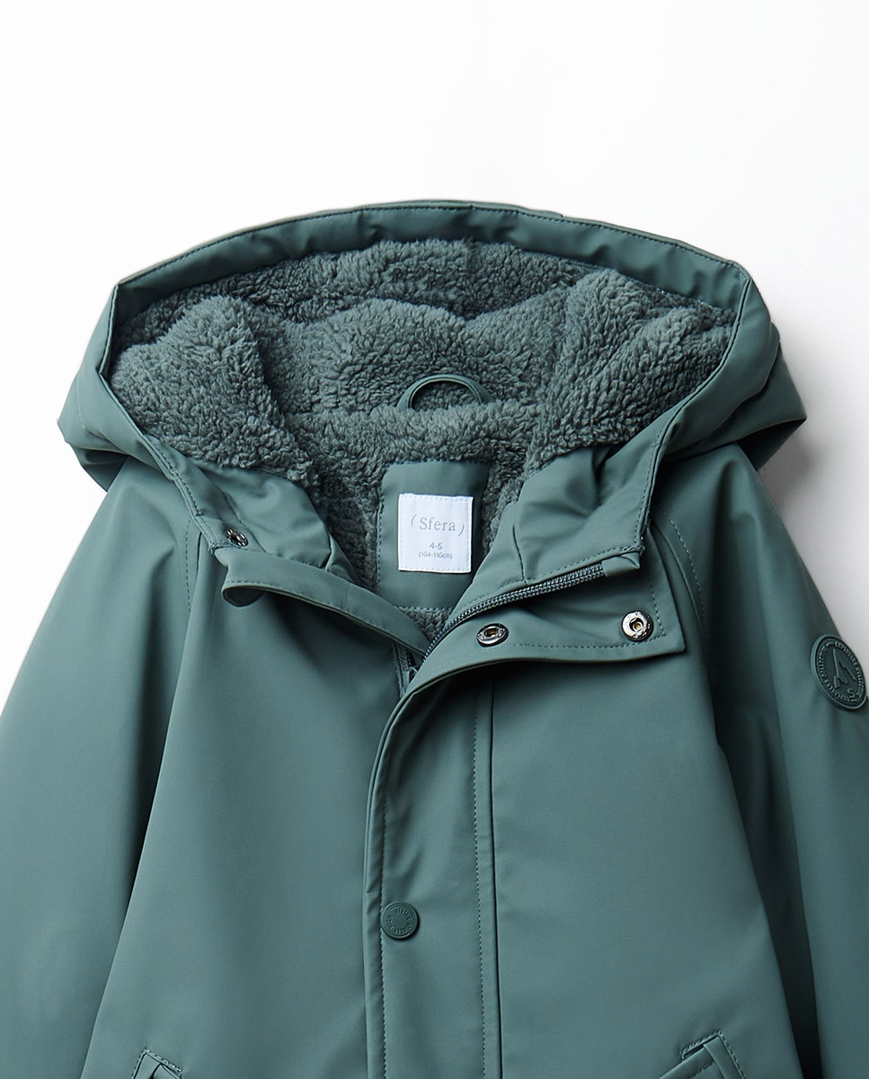 Sobretudo Engomado Water Resistant Sfera 530 Verde Escuro-2