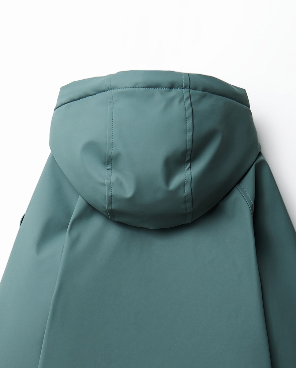 Sobretudo Engomado Water Resistant Sfera 530 Verde Escuro-3