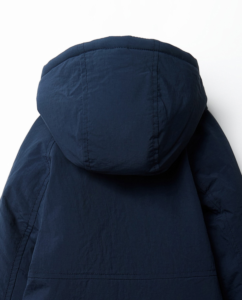 Corta-Vento Forrado Water Repellent Sfera Azul-marinho-3