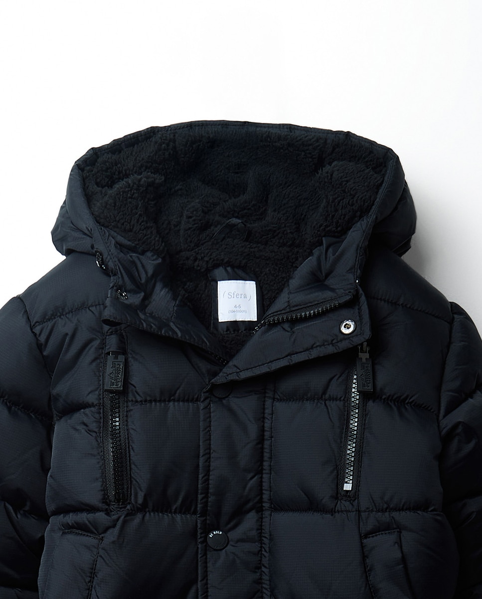 Parka Tipo Anoraque Sfera Preto-2