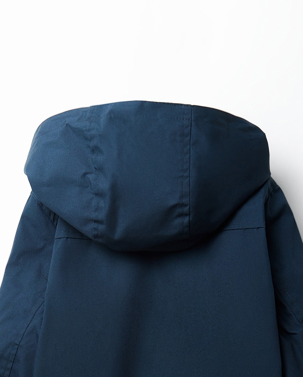 Parka waterproof capucha - Sfera - Azul marino Azul marino-3
