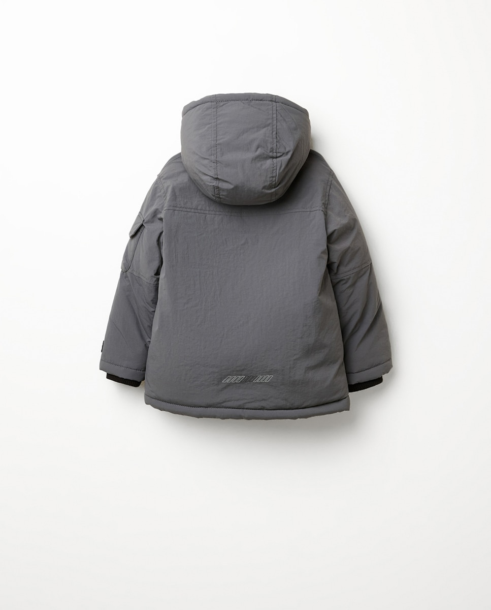 Parka Water Repellent com Bolso Sfera 830 Antracite-4