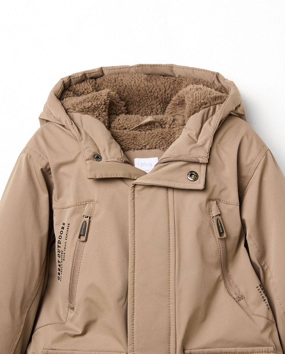 Parka Corta-Vento Water Repellent Sfera 730 Camel-2