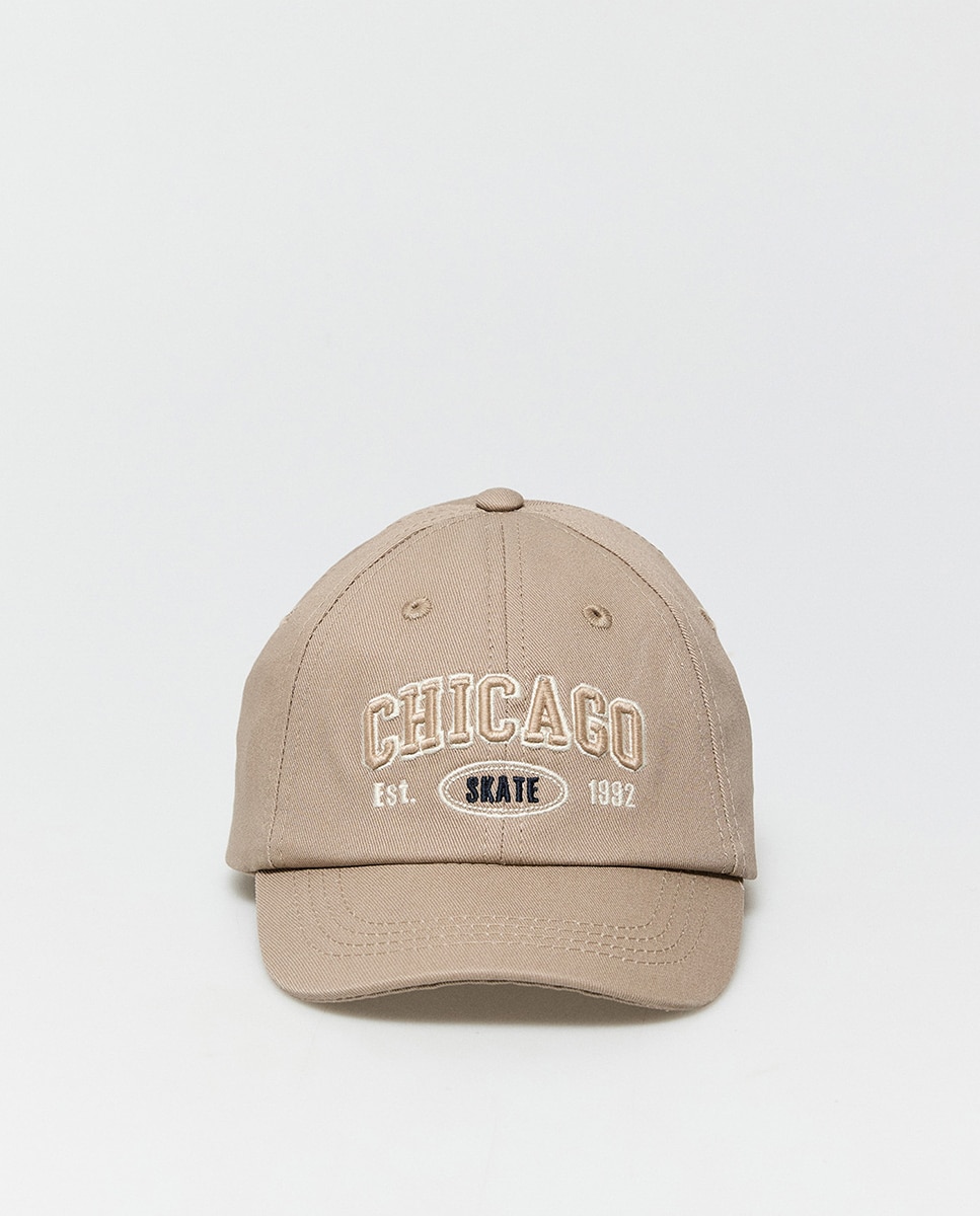 Boné Chicago Bege-2