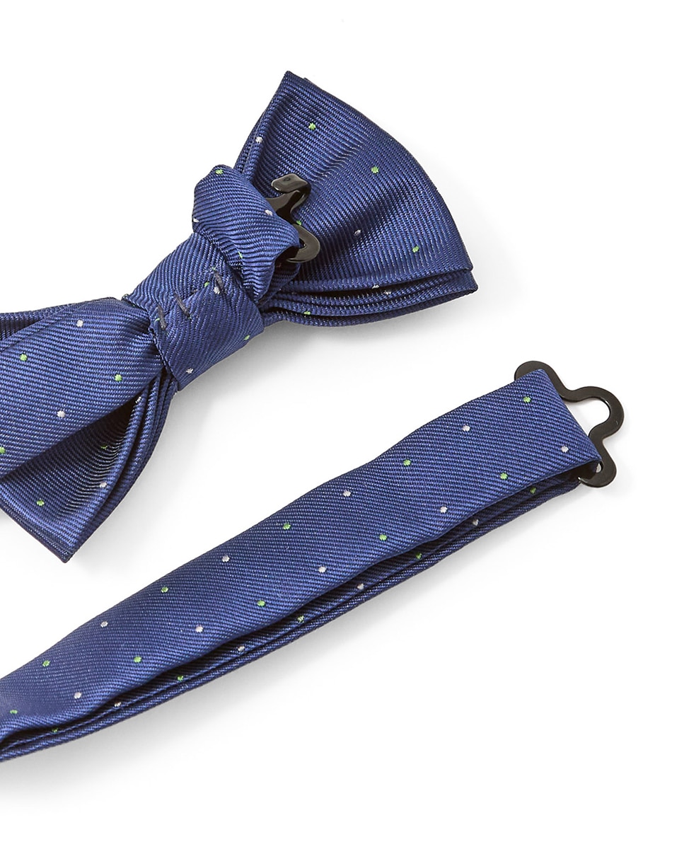 Laço às bolinhas Azul-2