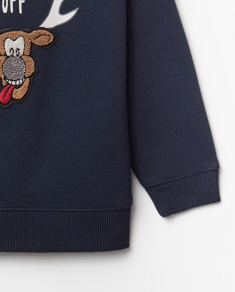 Sweatshirt Natal Rena Azul-marinho-3