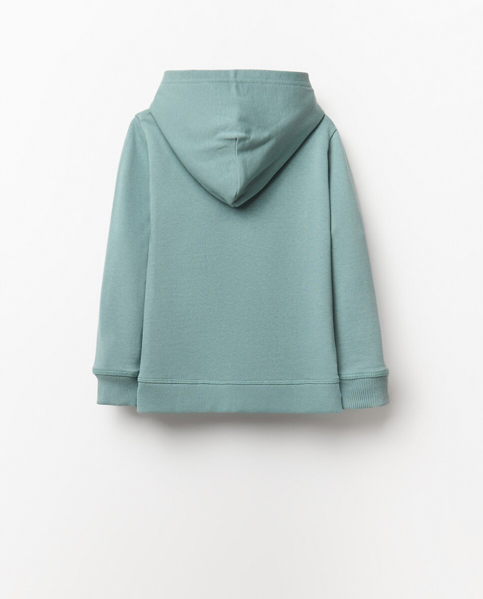 Sweatshirt Aberta Básica Sfera Verde-6