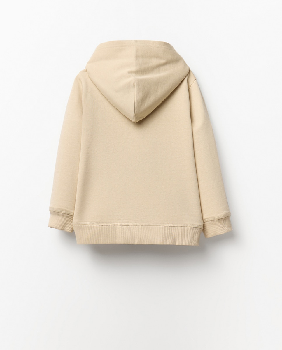 Sweatshirt Aberta Básica Sfera Cru-7