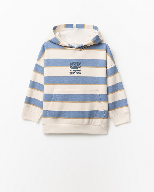 Imagen 0 de Sudadera rayas capucha