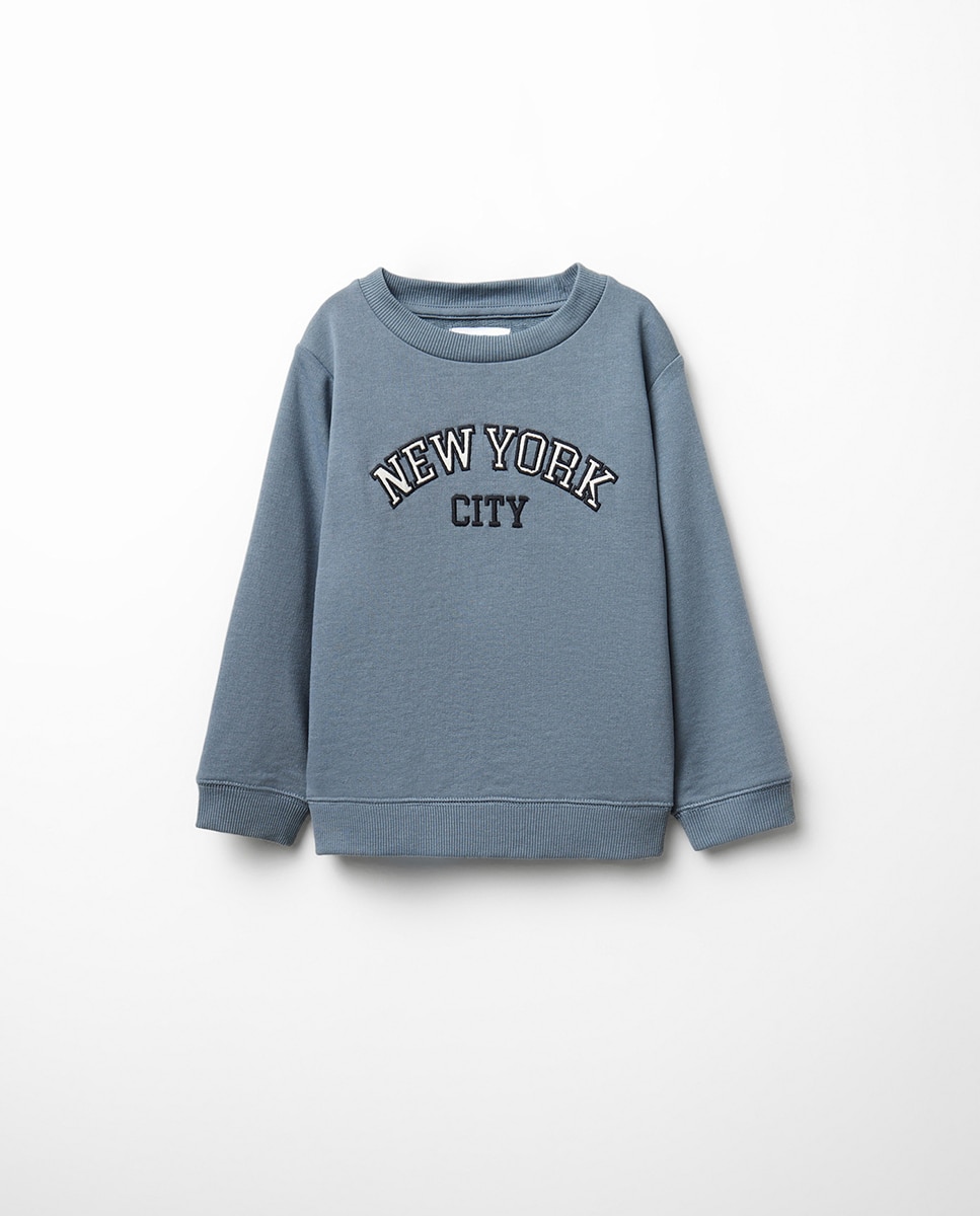 Imagem 0 de Sweatshirt Universitária com Patch de Sarja