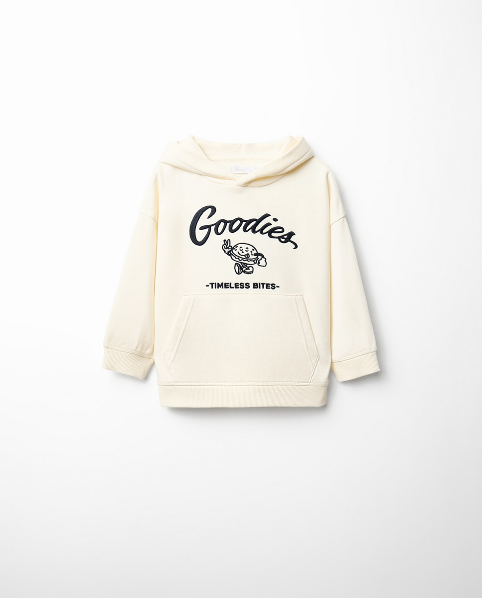 Imagem 0 de Sweatshirt Bordada com Capuz