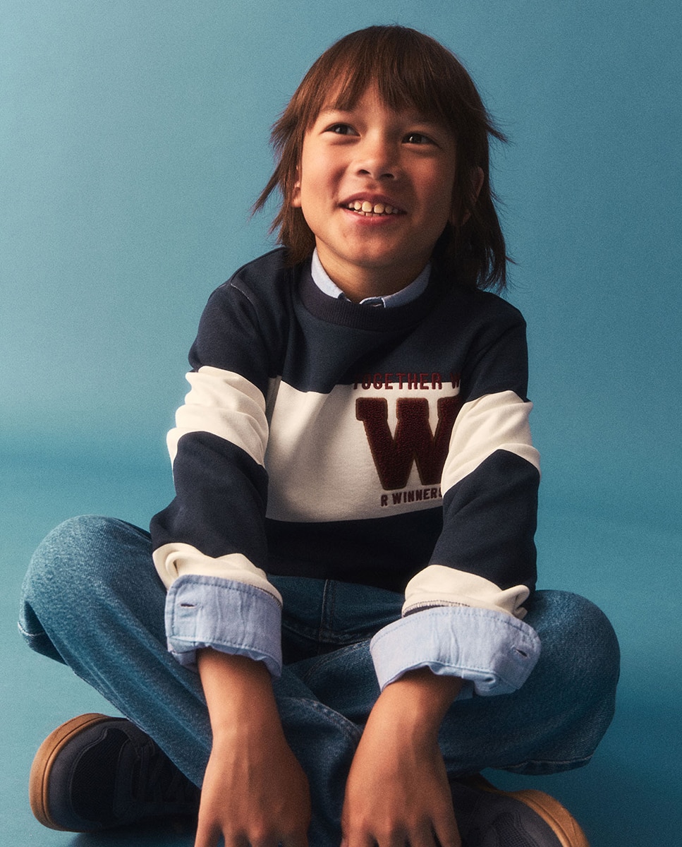Imagen 0 de Sudadera rayas toalla