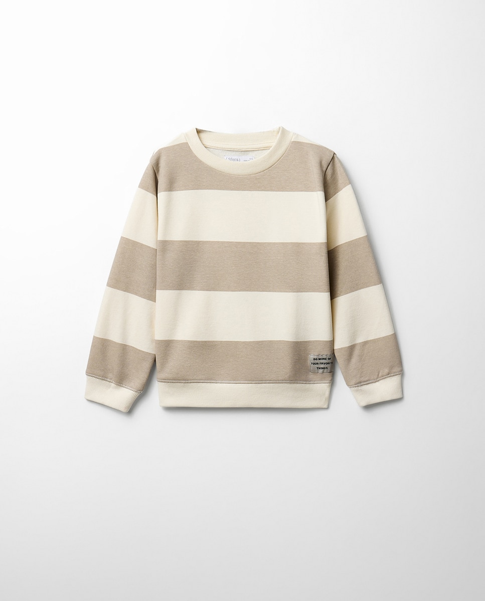 Imagem 0 de Sweatshirt às Riscas com Etiqueta