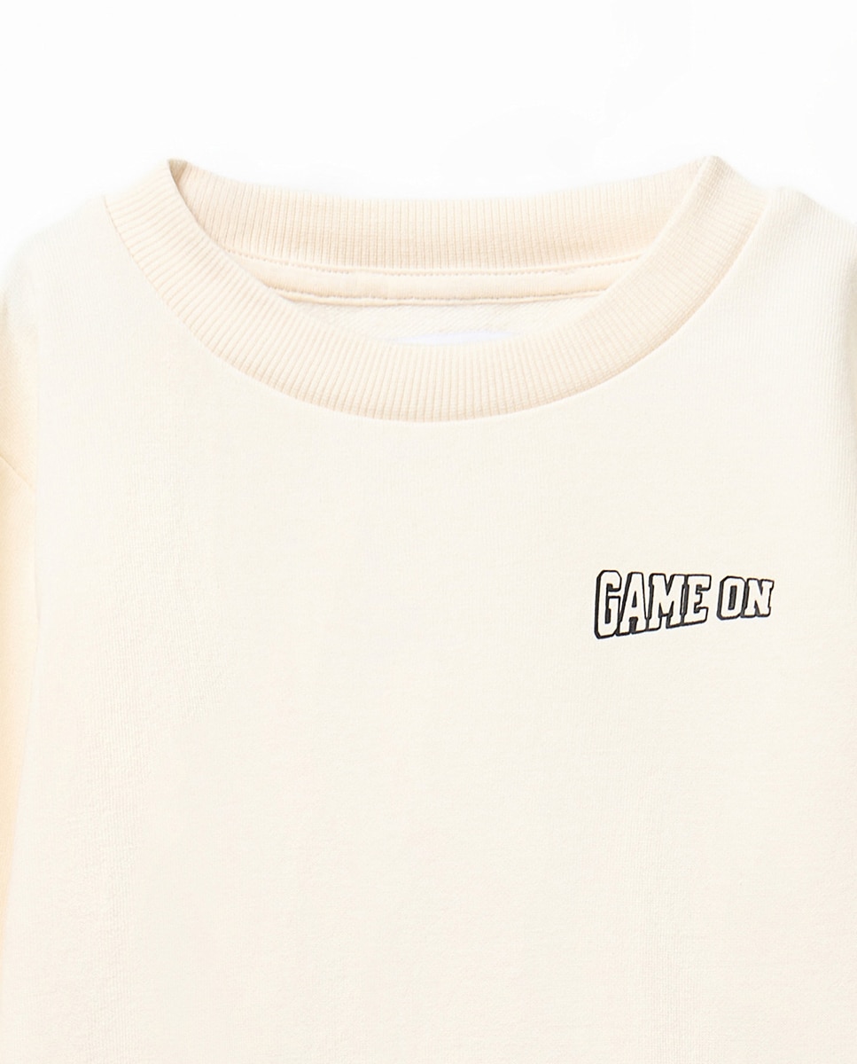 Sweatshirt Básica Lisa Sfera Branco-marfim-2