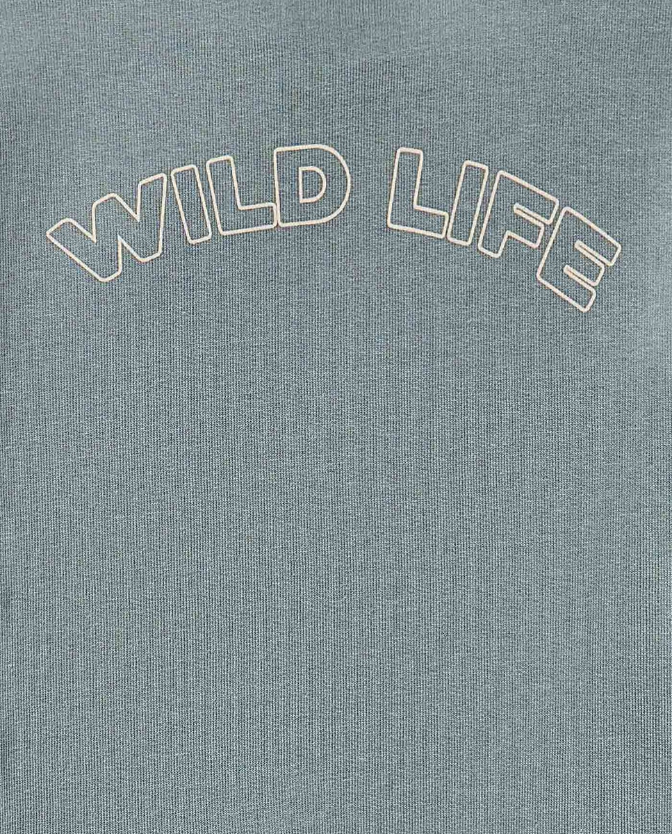 Sweatshirt com Capuz de Toalha 530 Verde Escuro-5