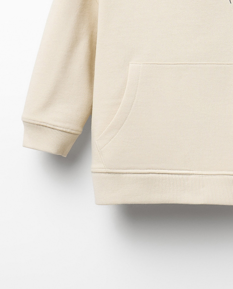 Sweatshirt com Estampado Tazmania 120 Cru-3