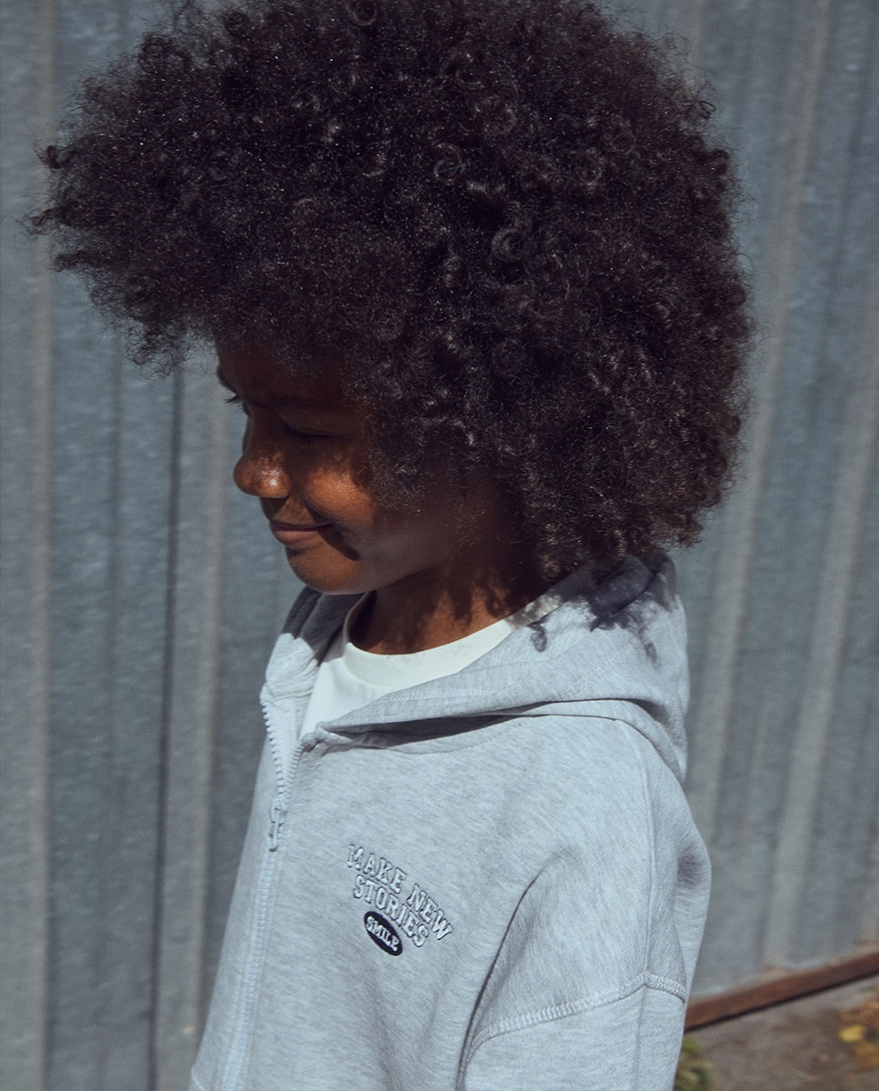 Imagen 2 de Sudadera abierta con capucha - Sfera - Gris claro Gris claro