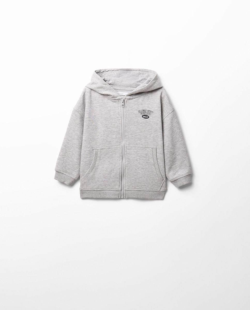Imagem 0 de Sweatshirt Aberta com Capuz