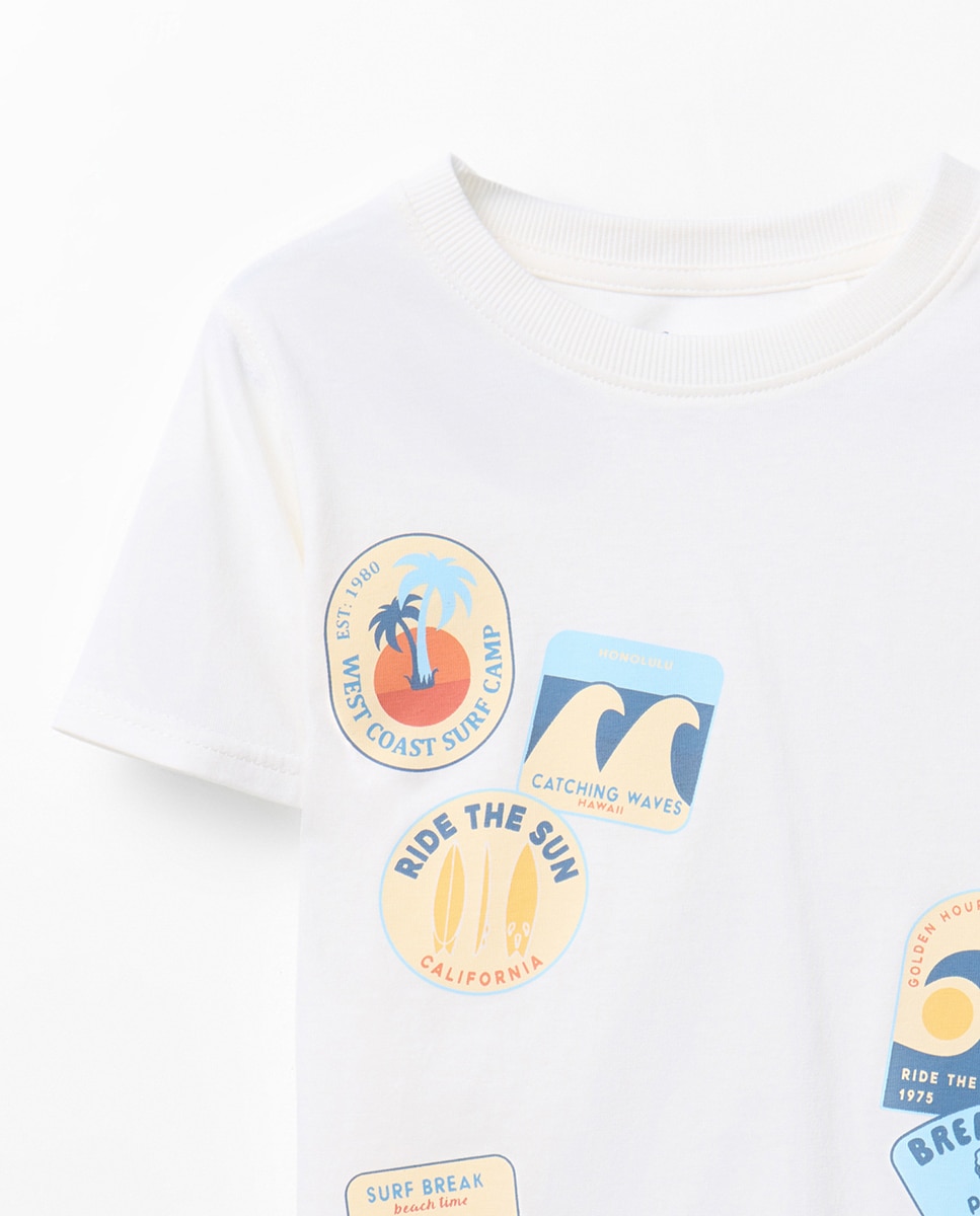 Pijama com Remendos de Surf Sfera Marinho-3