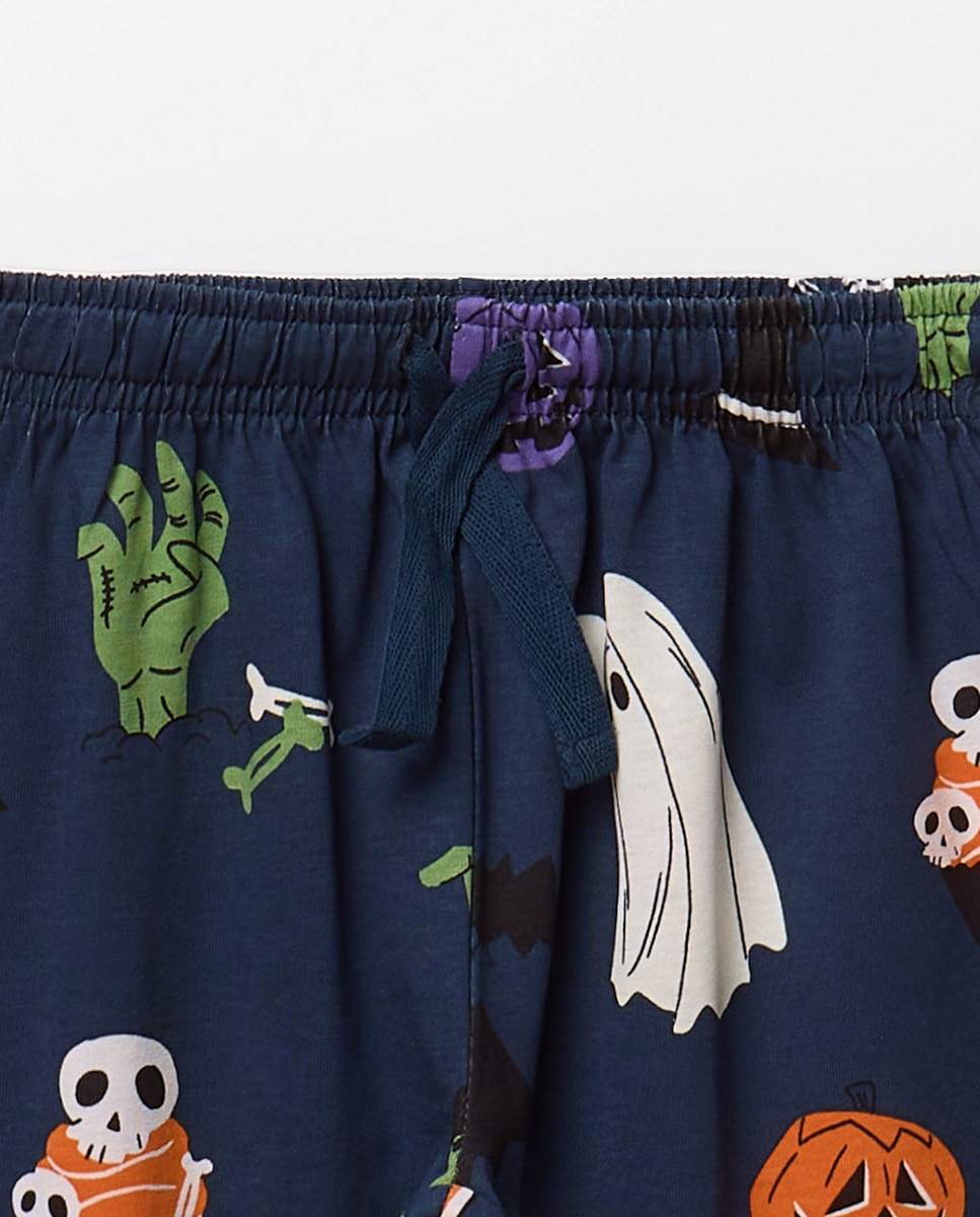 Pijama Halloween 430 Azul Escuro-5