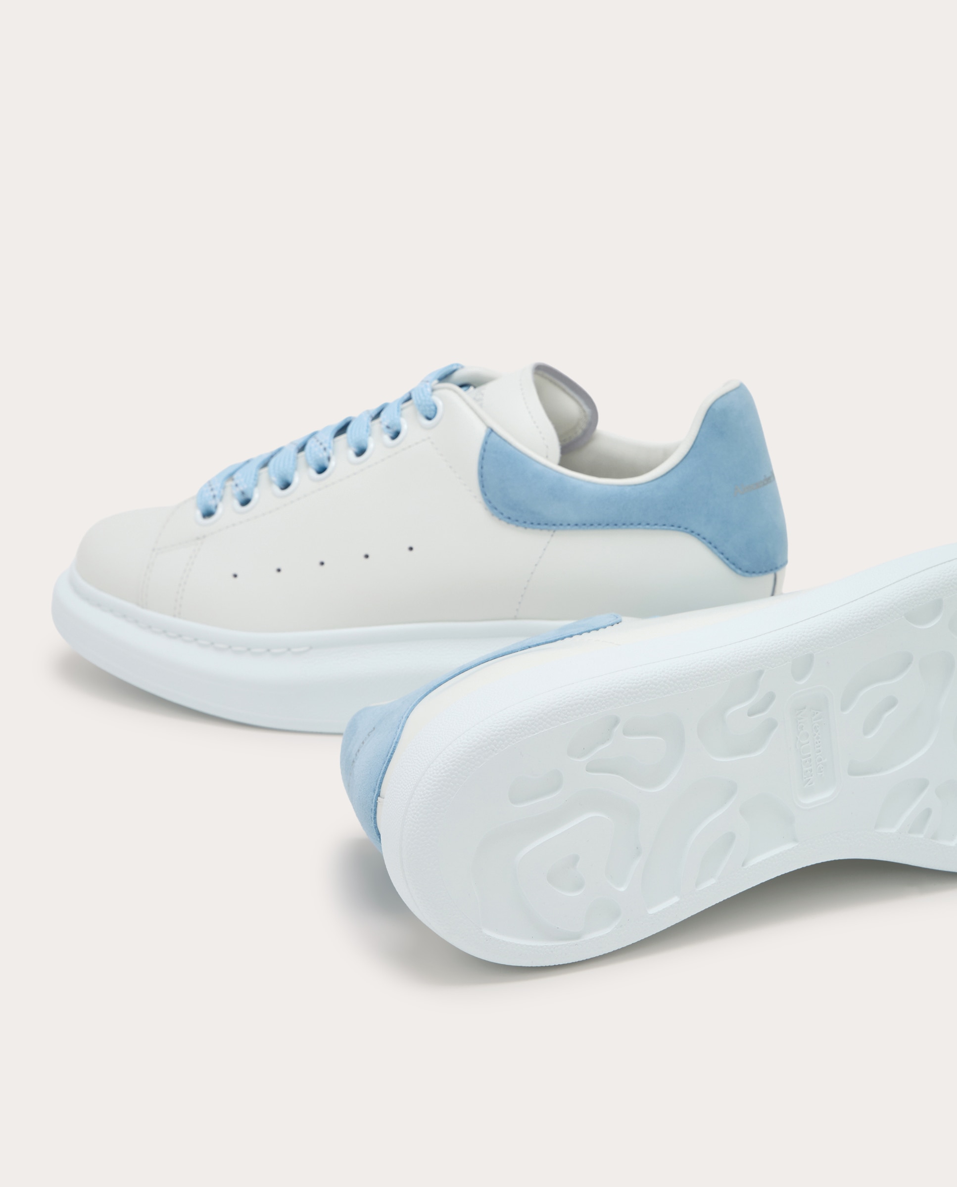 Zapatillas oversized de piel - Blanco Blanco-5