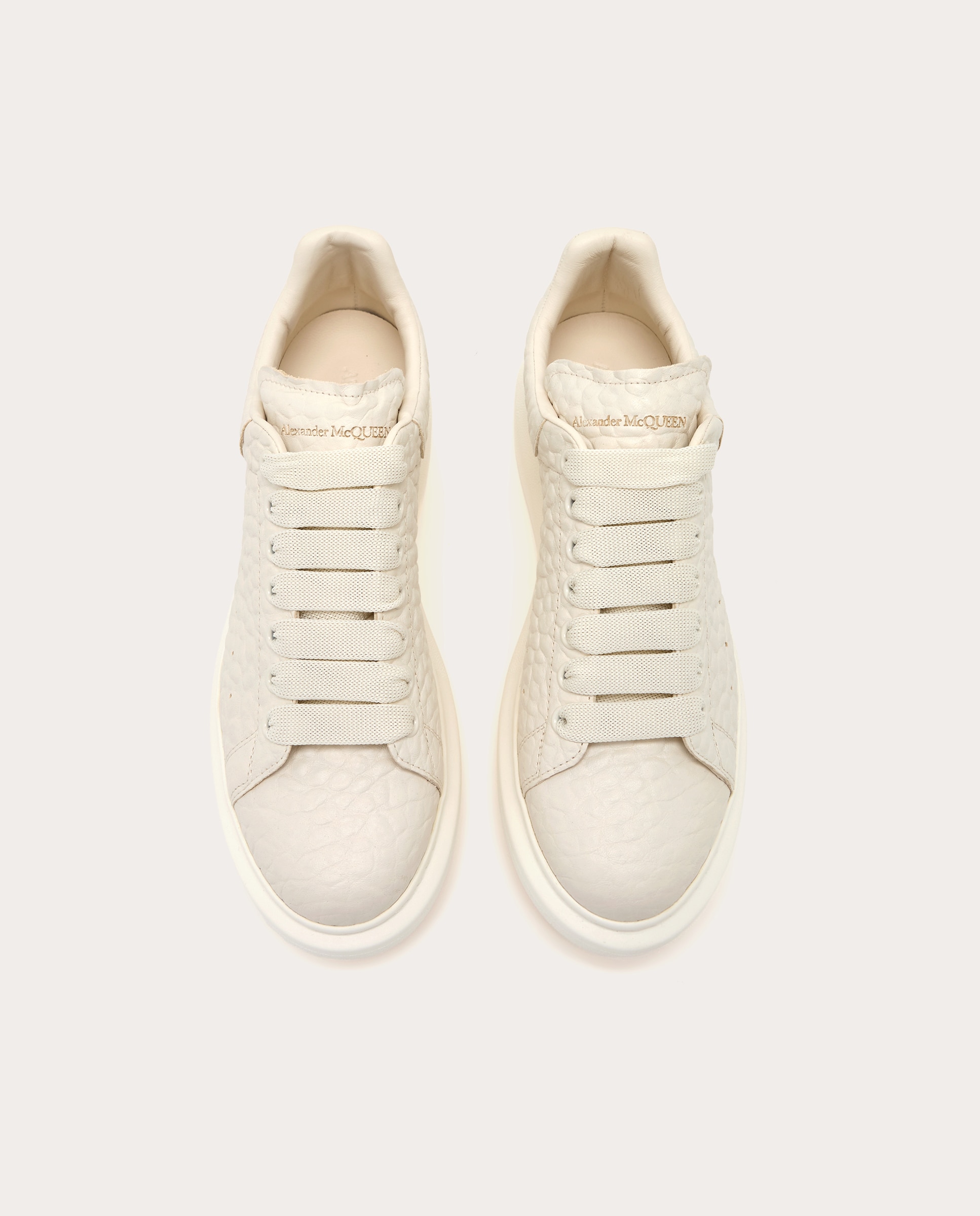 Zapatillas oversized de piel - Blanco Blanco-4