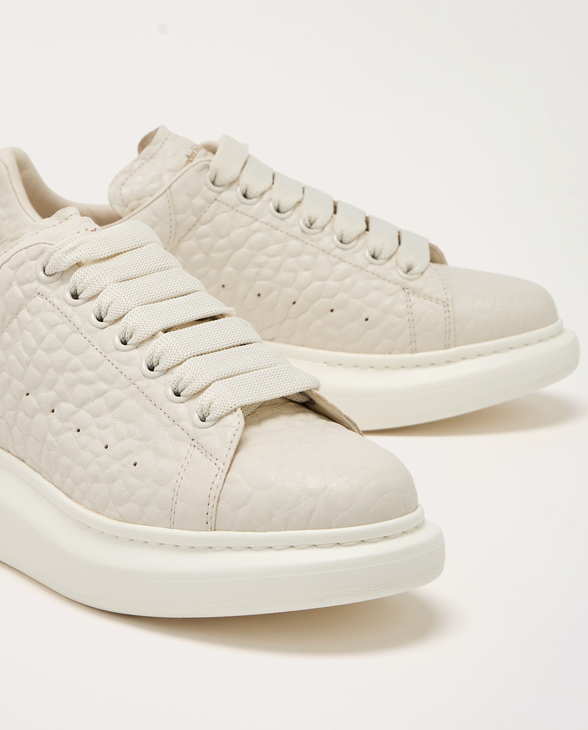 Zapatillas oversized de piel - Blanco Blanco-5