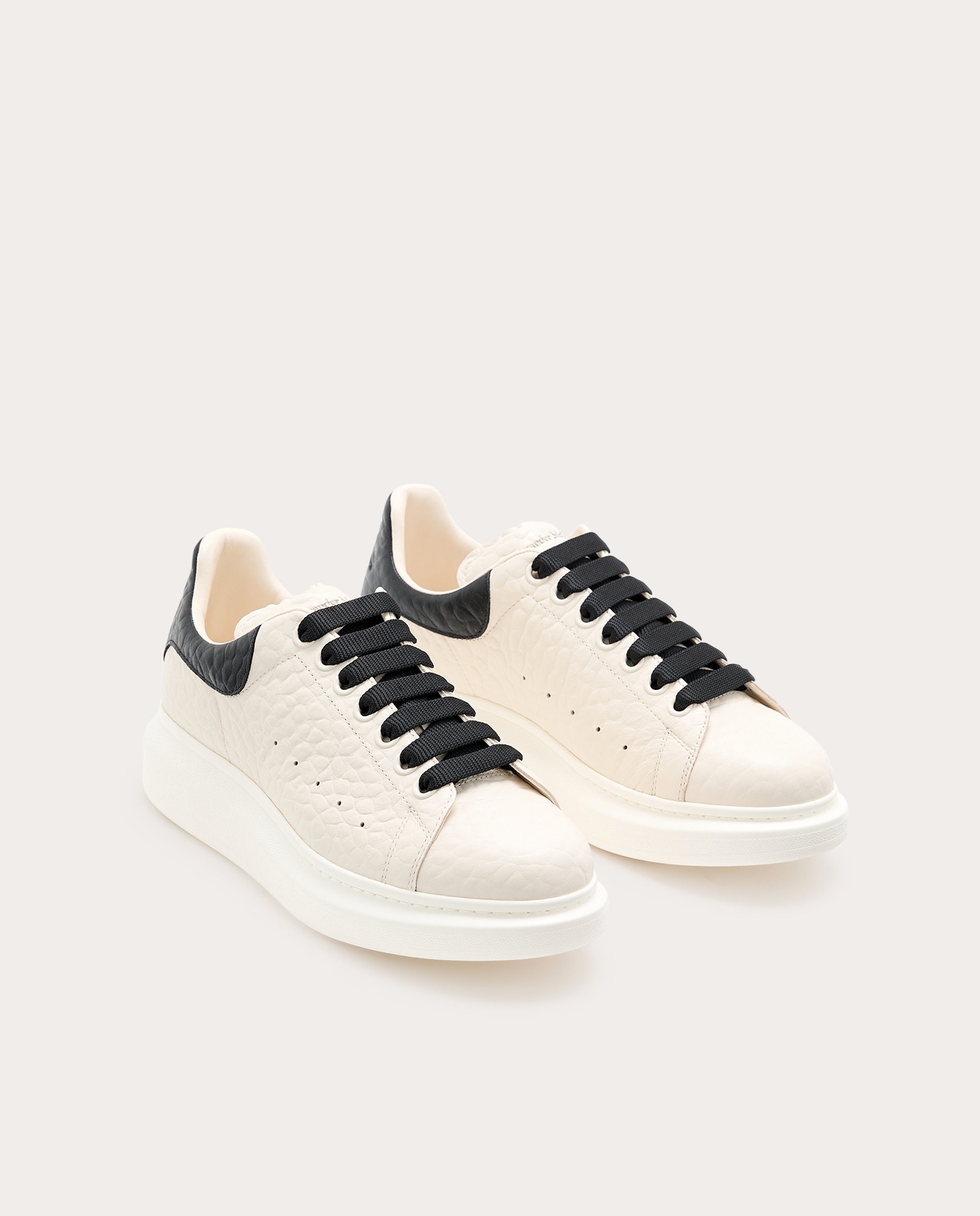 Zapatillas oversized de piel - Blanco Blanco-2