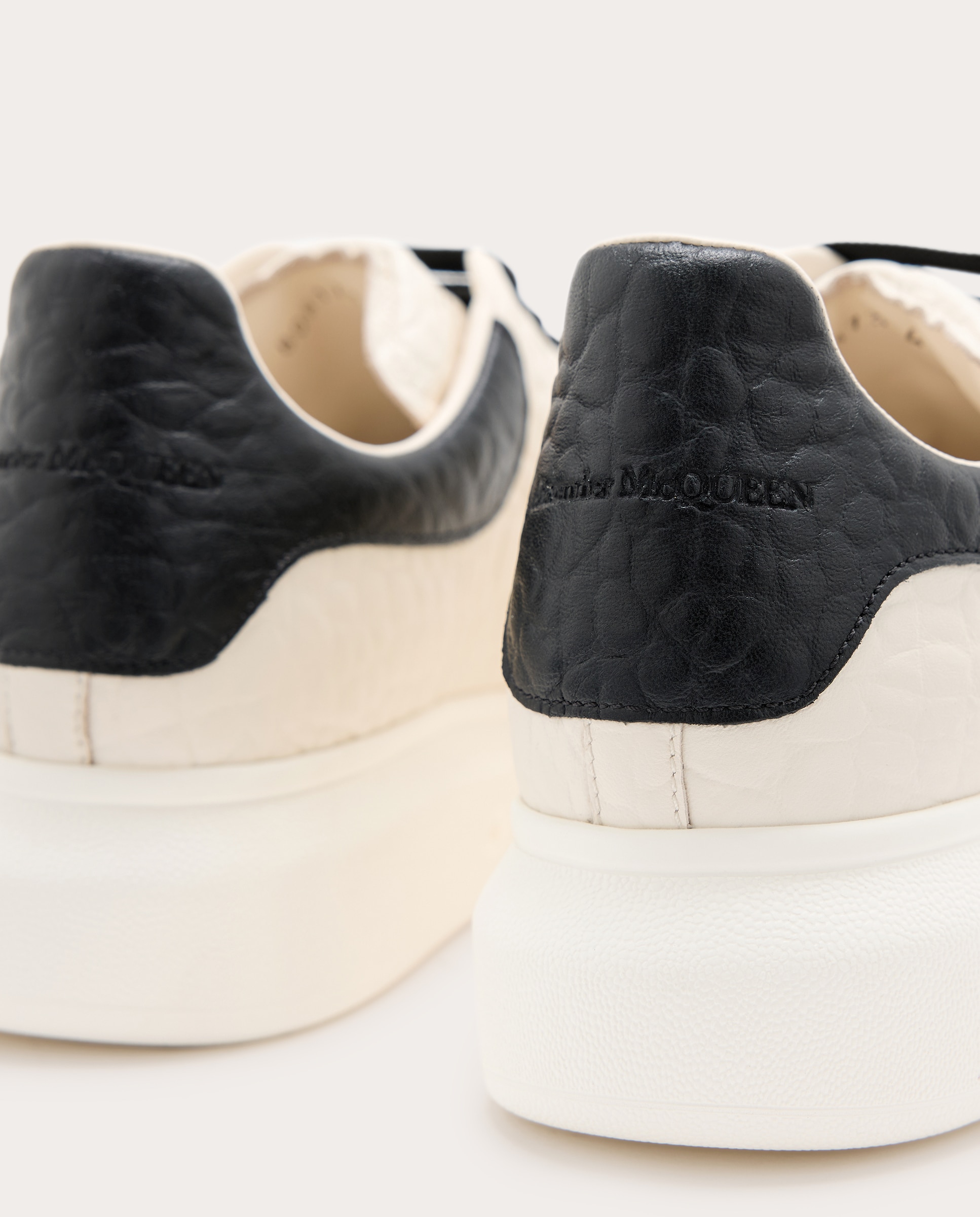 Zapatillas oversized de piel - Blanco Blanco-3
