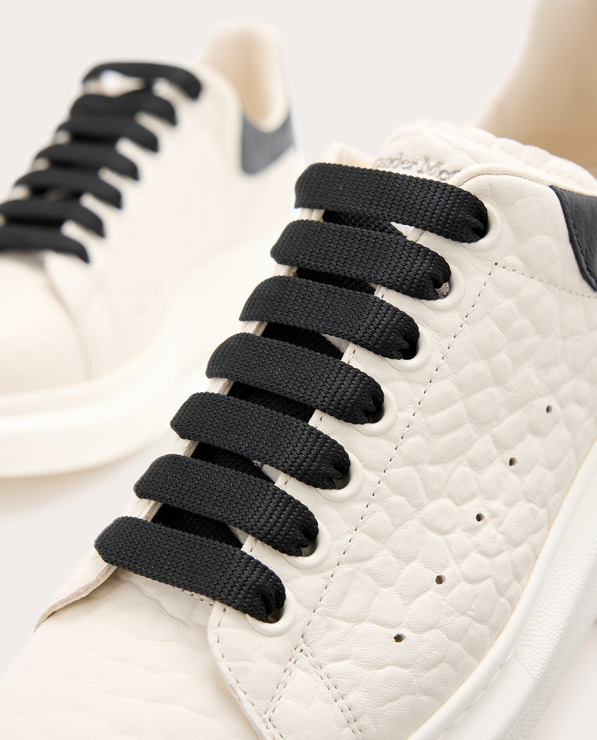 Zapatillas oversized de piel - Blanco Blanco-5