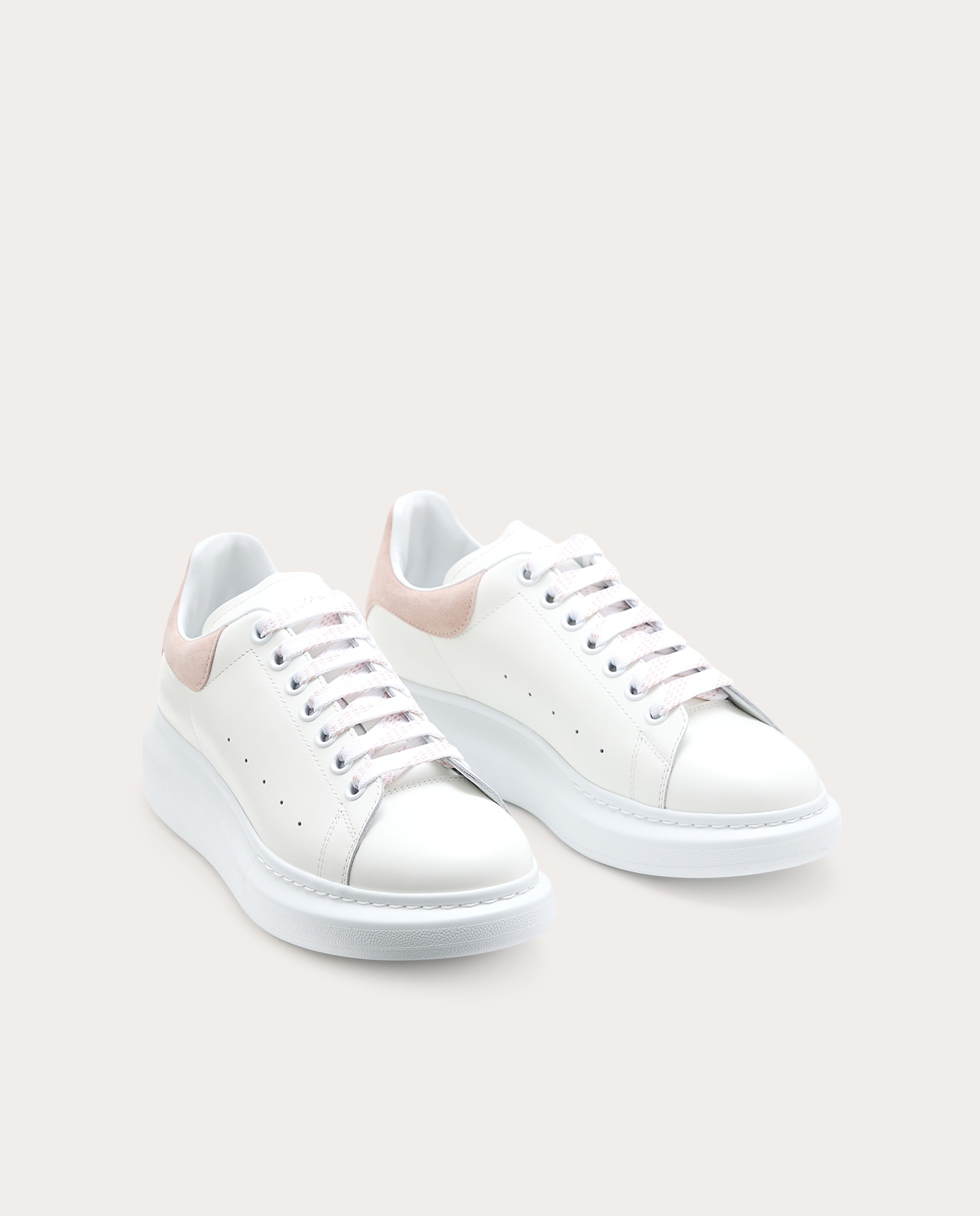 Zapatillas oversized de piel - Blanco Blanco-2