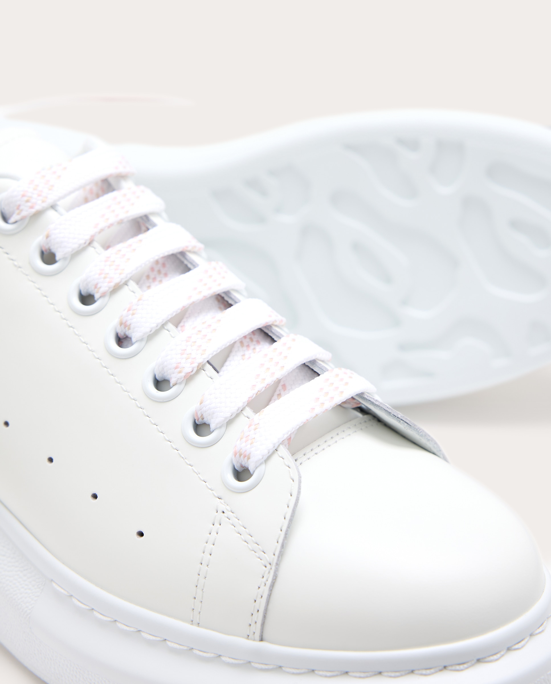 Zapatillas oversized de piel - Blanco Blanco-5