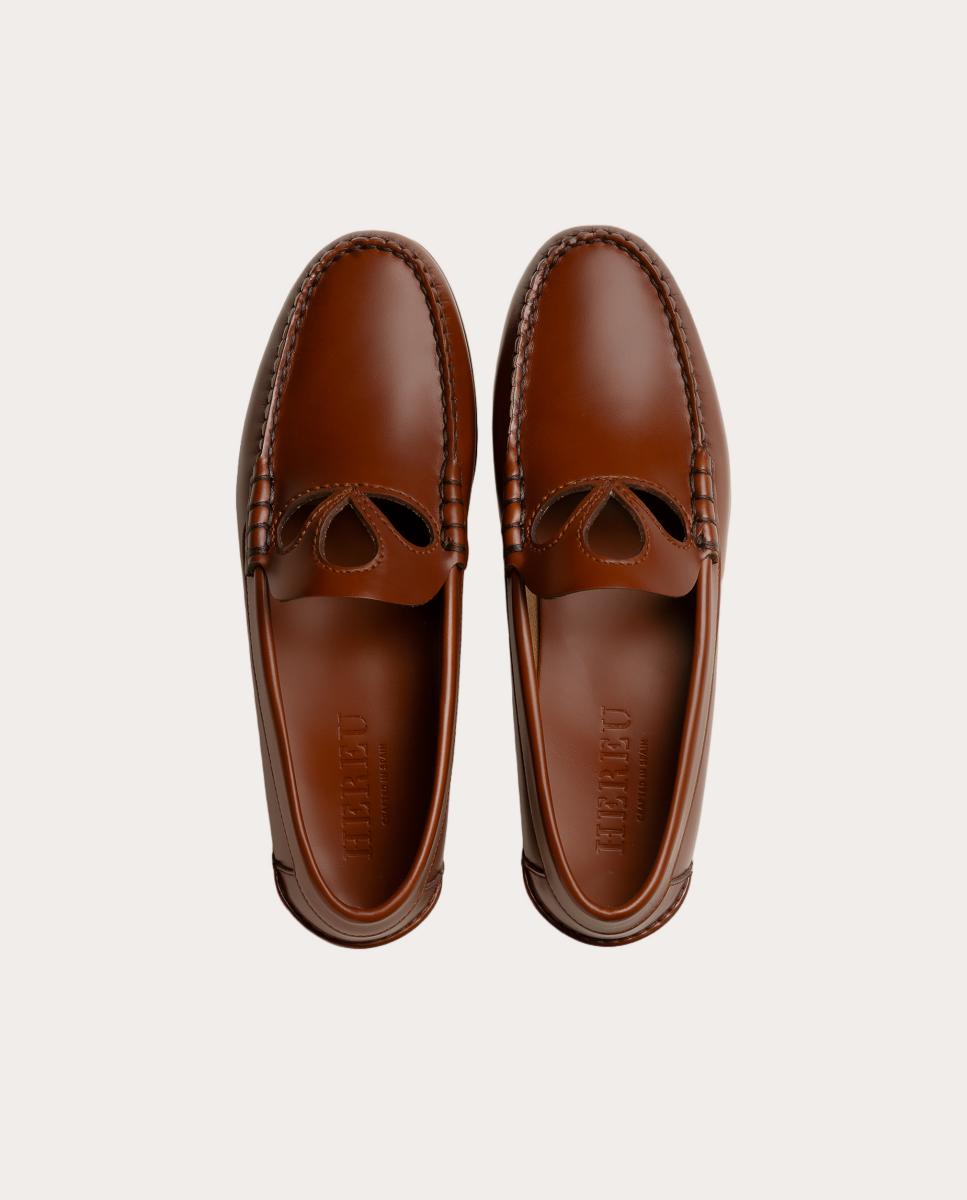 Mocasines Anancla de piel - Marrón Marrón-3