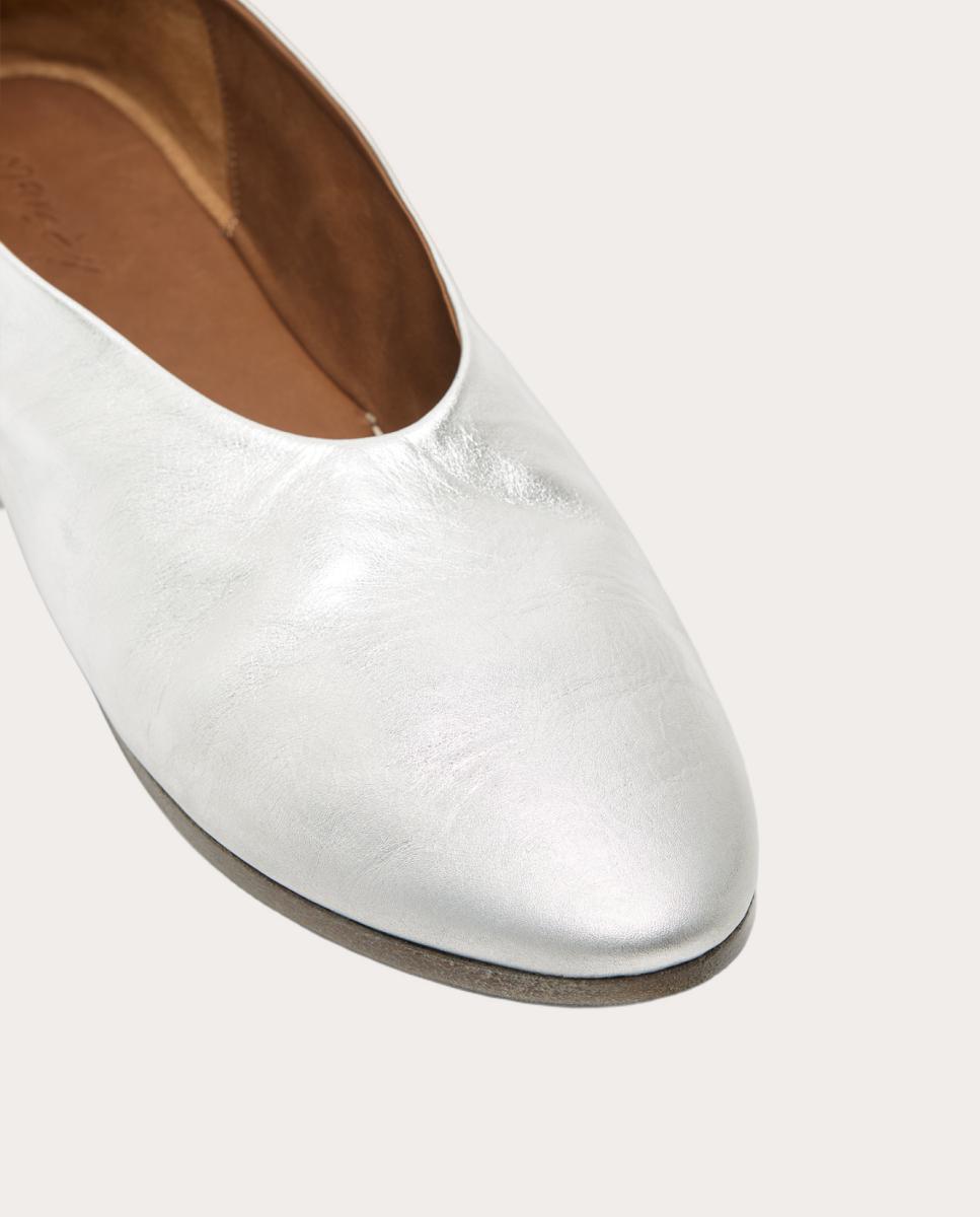 Imagen 4 de Zapato plano Coltellaccio de piel - Plata Plata