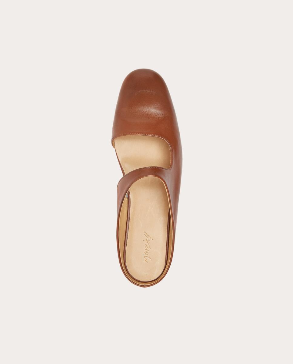 Zapato plano de piel - Marrón Marrón-3