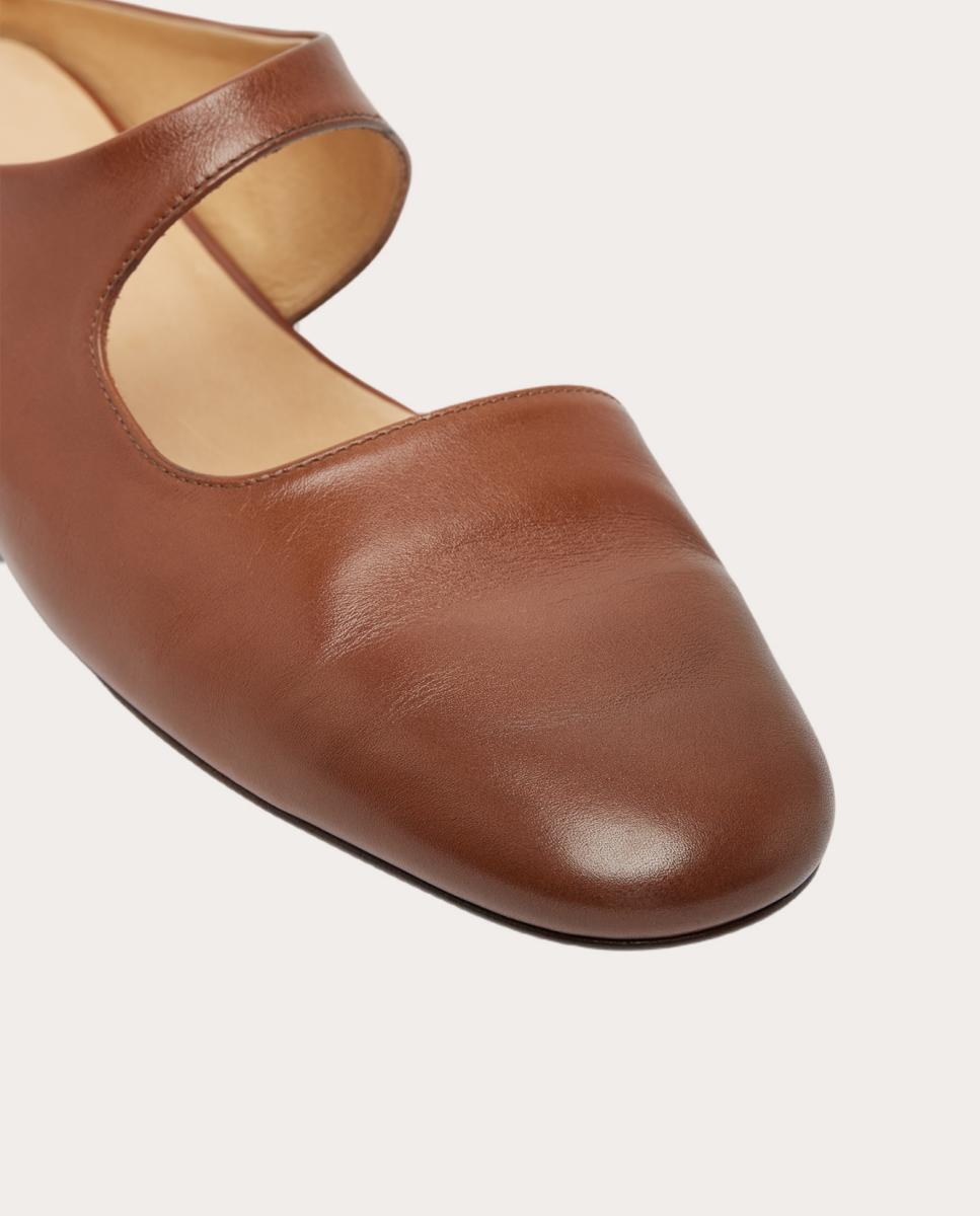 Zapato plano de piel - Marrón Marrón-4