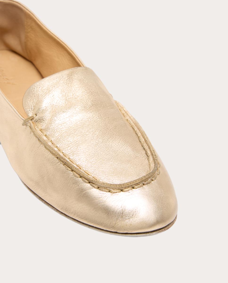 Mocasines de cuero - Oro Oro-2