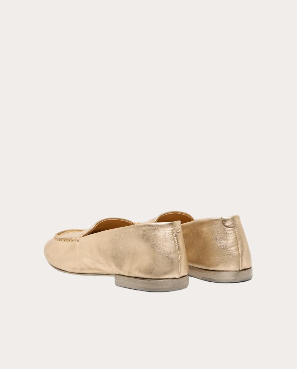 Mocasines de cuero - Oro Oro-4