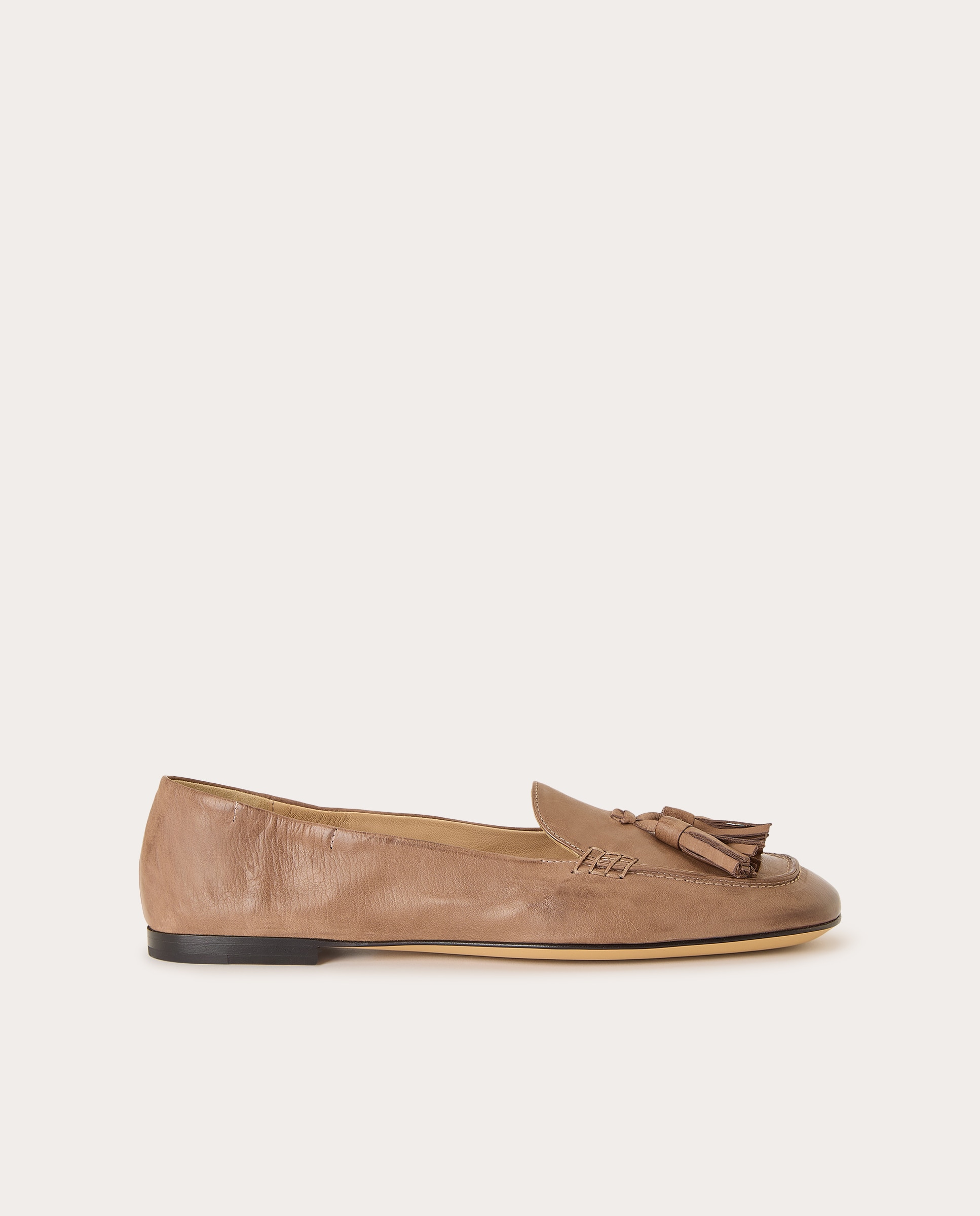 Imagen 0 de Mocasines Simon de piel con borlas Marrón