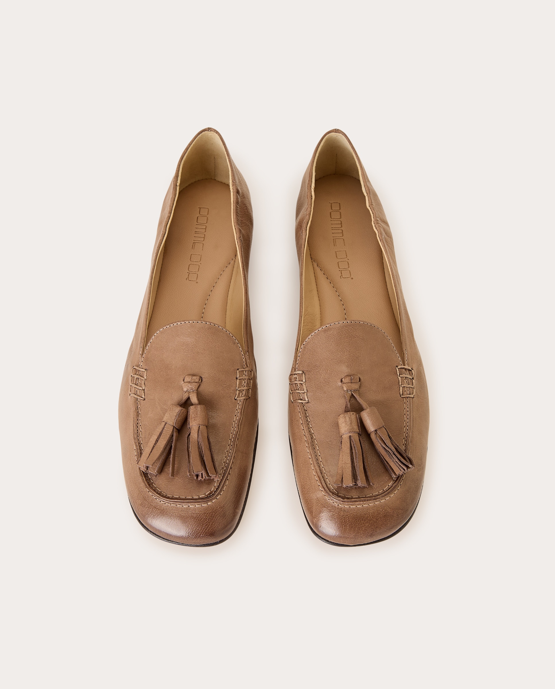 Mocasines Simon de piel con borlas - Marrón Marrón-4
