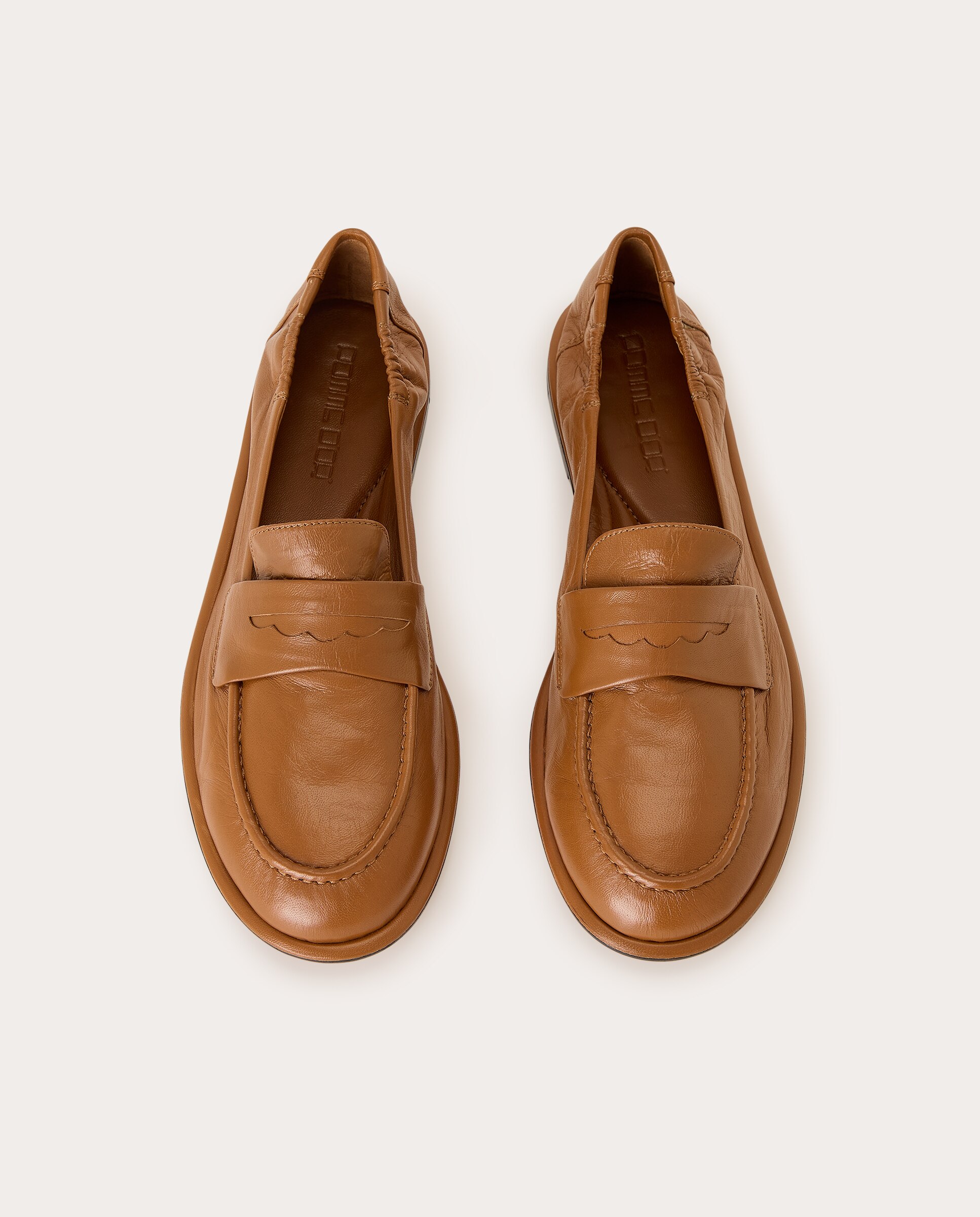 Imagen 4 de Mocasines Mia de piel - Marrón Marrón