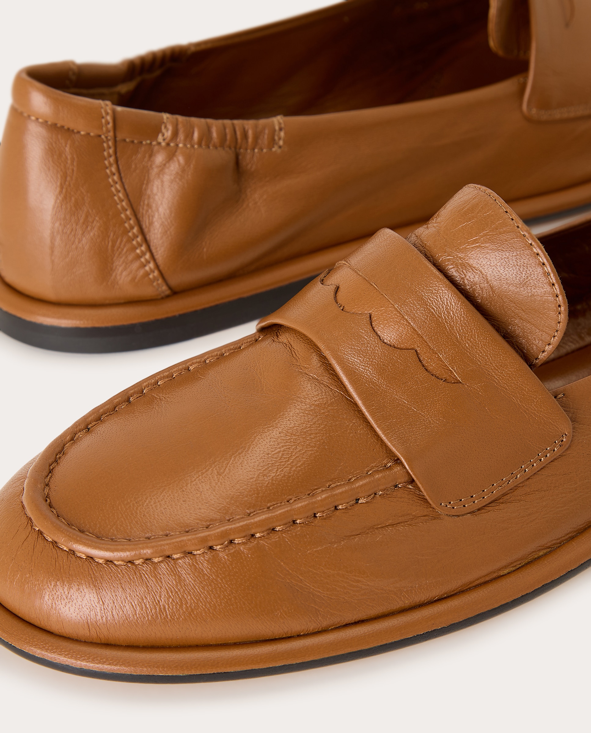 Imagen 5 de Mocasines Mia de piel - Marrón Marrón