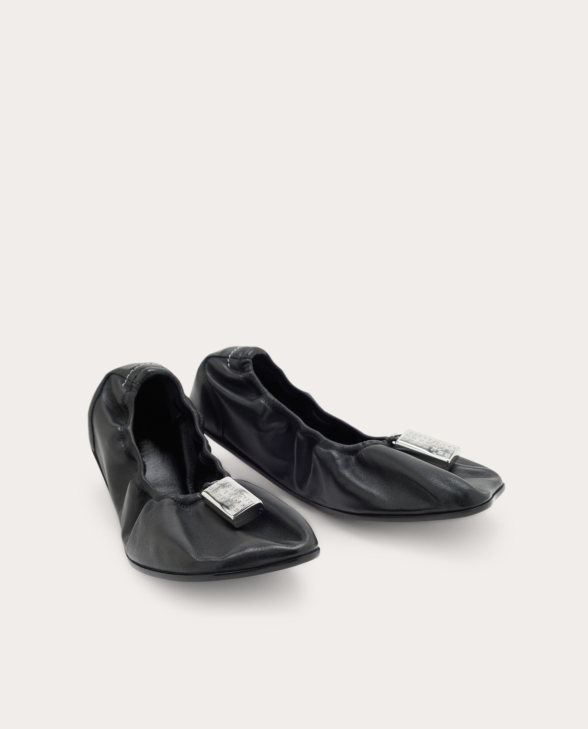 Bailarinas Lock de piel - Negro Negro-2