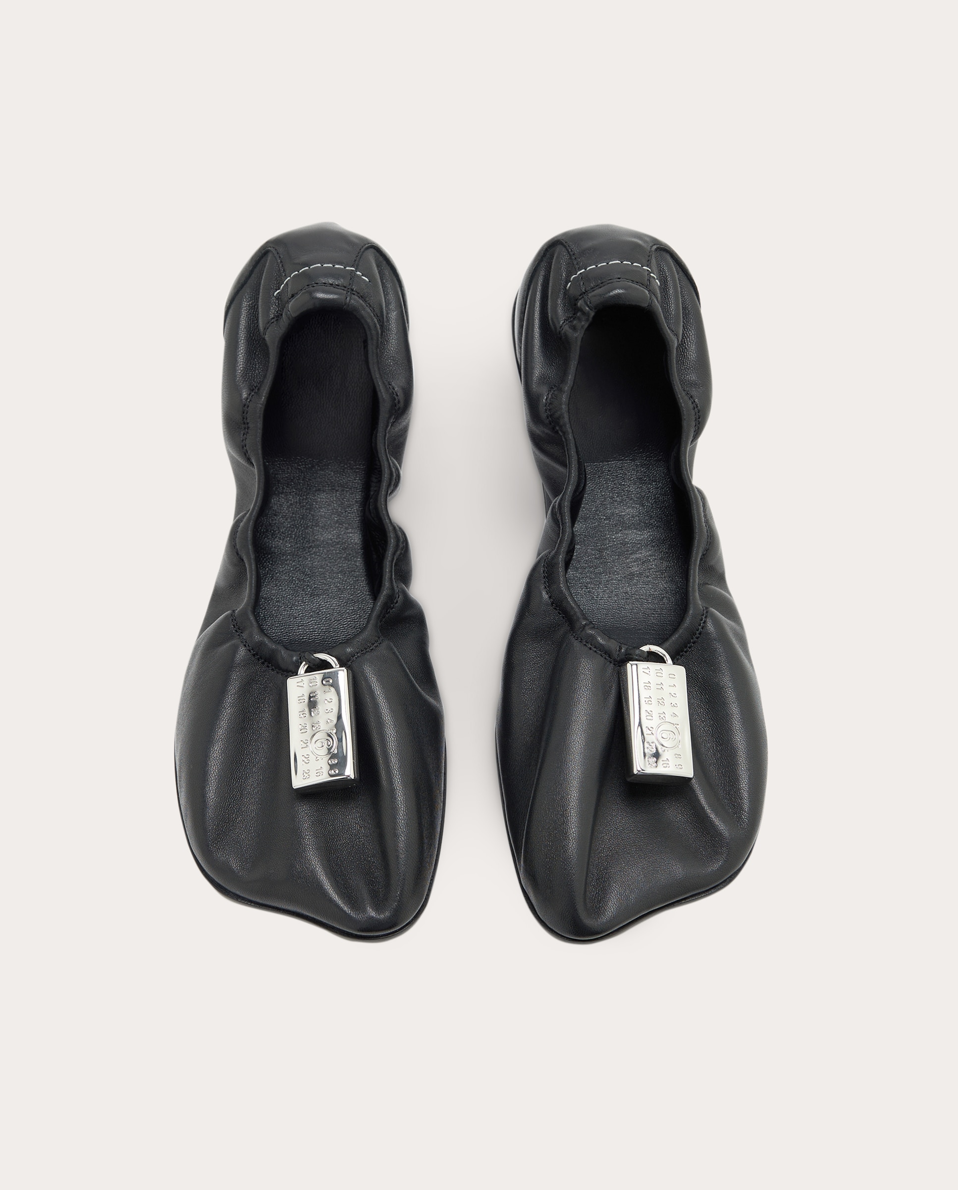 Bailarinas Lock de piel - Negro Negro-4