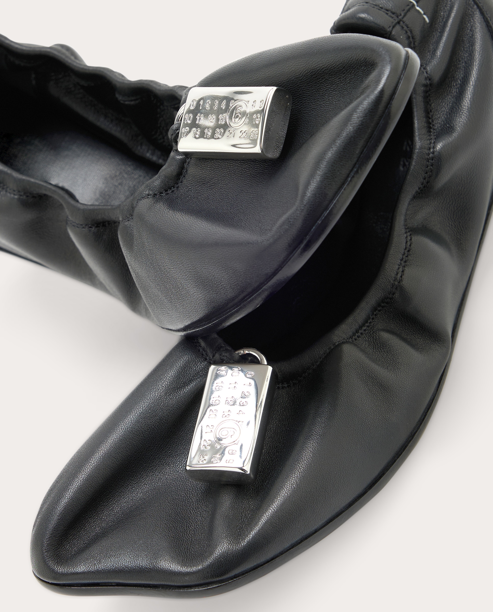 Bailarinas Lock de piel - Negro Negro-5