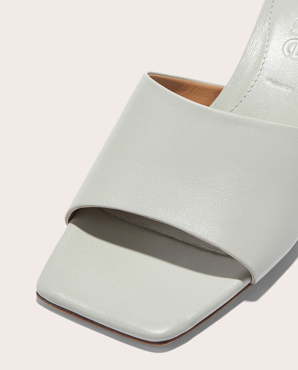 Sapatos de Salto Ale em Pele Branco-4
