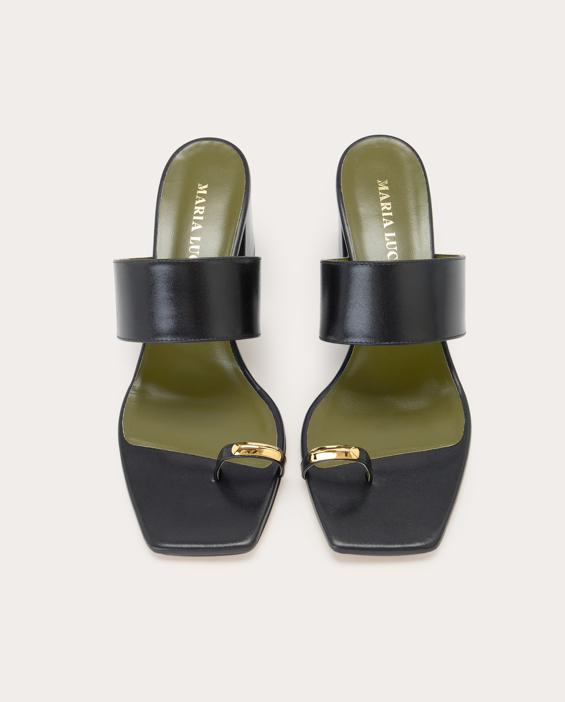 Sandálias de Salto Olimpia Preto-4