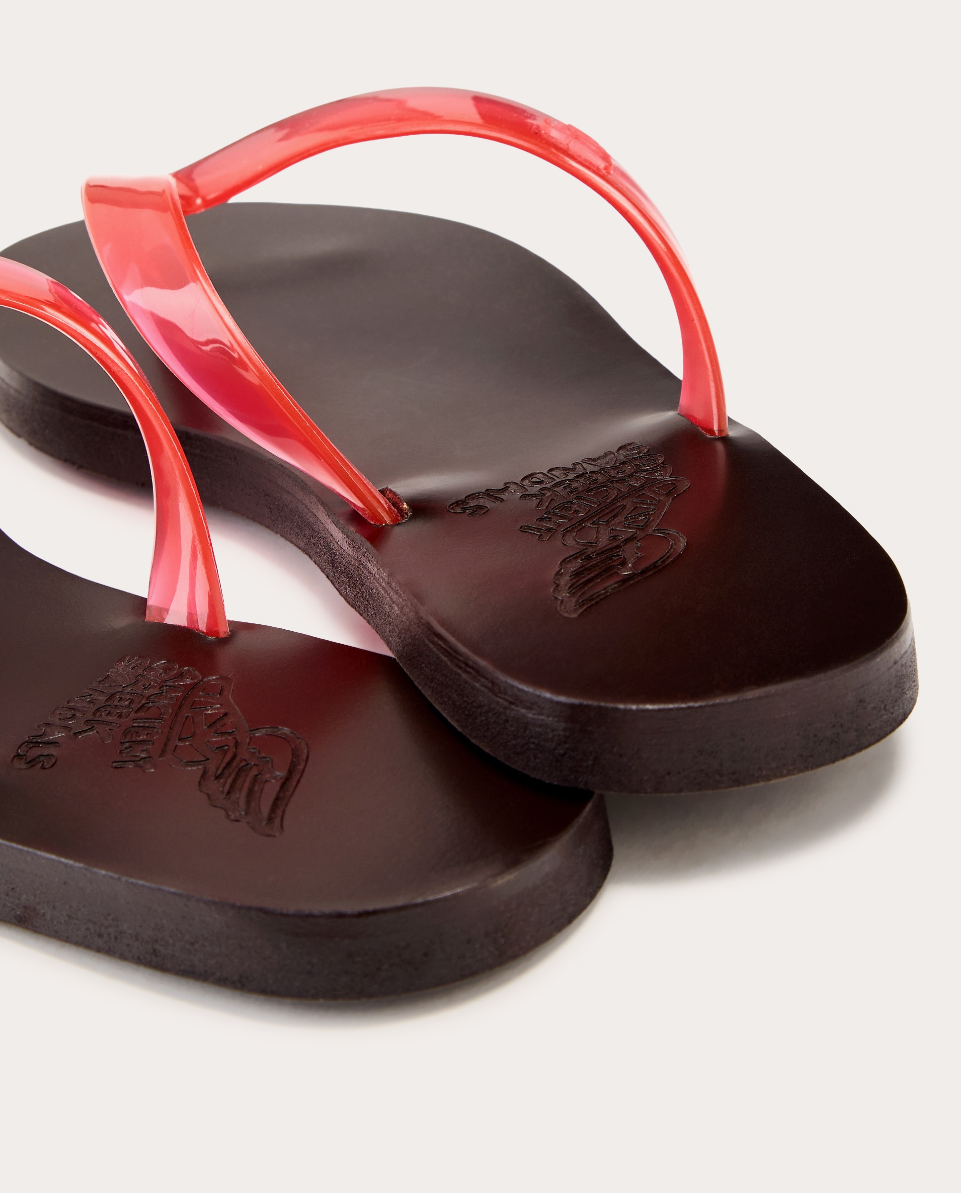 Sandálias Rasas Bicolor Flipflop Vermelho-3